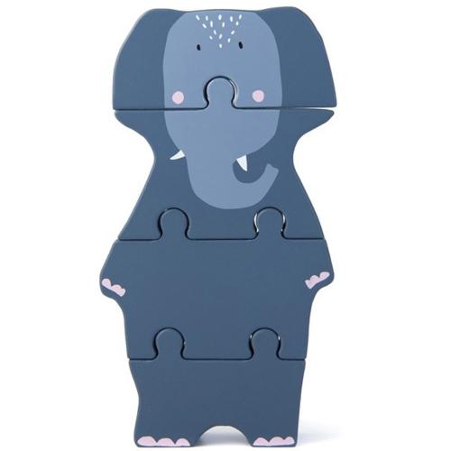 Trixie Wooden Body Puzzle Κωδ 77498 Ξύλινο Παιχνίδι Παζλ 1 Τεμάχιο - Mrs Elephant