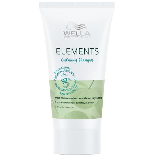 Wella Professionals Elements Calming Shampoo Καταπραϋντικό Σαμπουάν για Απαλό Καθαρισμό στο Ευαίσθητο, Ξηρό Τριχωτό της Κεφαλής Travel Size 30ml