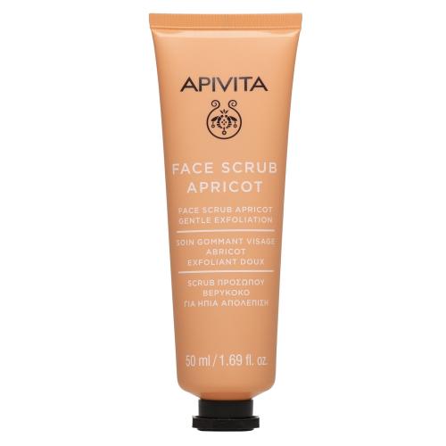 Apivita Face Scrub With Apricot Scrub Ήπιας Απολέπισης με Βερίκοκο, Κατάλληλο για Κανονική/Ξηρή Επιδερμίδα 50ml