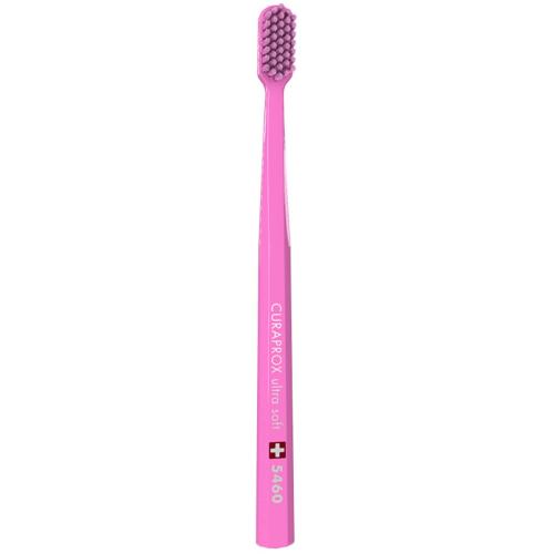 Curaprox CS 5460 Ultra Soft Οδοντόβουρτσα με Εξαιρετικά Απαλές & Ανθεκτικές Τρίχες Curen για Αποτελεσματικό Καθαρισμό 1 Τεμάχιο - Ροζ / Ροζ
