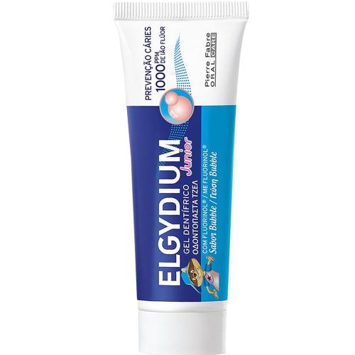 Elgydium Junior Toothpaste Bubble Gum Οδοντόκρεμα Κατά της Τερηδόνας με Γεύση Τσιχλόφουσκα για Παιδιά από 7 Έως 12 Ετών 50ml