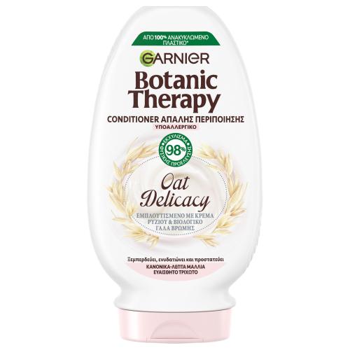 Garnier Botanic Therapy Oat Delicacy Conditioner με Κρέμα Ρυζιού & Βιολογικό Γάλα Βρώμης για το Ευαίσθητο Τριχωτό 200ml