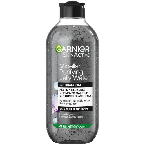 Garnier Skinactive Micellar Purifying Jelly Water with Charcoal Νερό Καθαρισμού & Ντεμακιγιάζ Προσώπου με Άνθρακα 400ml