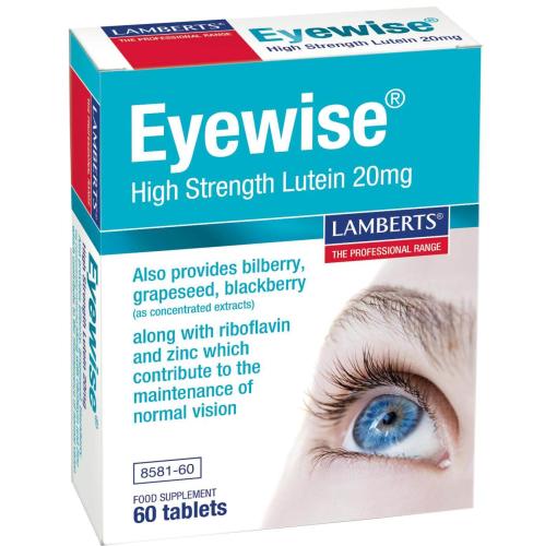 Lamberts Eyewise High Strength Lutein Συμπλήρωμα Διατροφής για τη Διατήρηση της Φυσιολογικής Όρασης 200mg 60tabs
