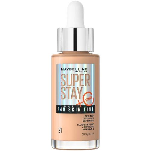 Maybelline Super Stay 24H Skin Tint with Vitamin C Liquid Foundation Υγρό Make Up με Βιταμίνη C για Ομοιόμορφη Κάλυψη έως & 24 Ώρες 30ml - 21