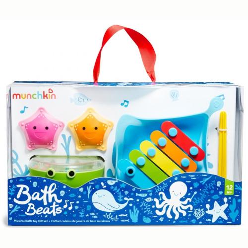 Munchkin Bath Beats Musical Bath Toy Giftset Σετ με 4 Μουσικά Παιχνίδια για Μέσα & Έξω από το Μπάνιο 12m+, 1 Τεμάχιο