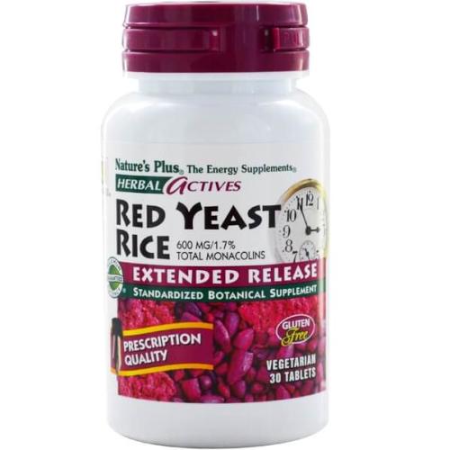 Natures Plus Extended Red Yeast Rice 600 Mg Συμπλήρωμα Διατροφής για την Προστασία του Καρδιαγγειακού Συστήματος 30 Mini tabs