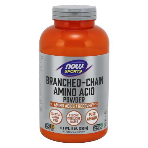 Now Foods Branched Chain Amino Powder Συμπλήρωμα Διατροφής Πεπτιδικής Μορφής Αμινοξέα, Ενίσχυση Μυϊκής Αποκατάστασης 340gr