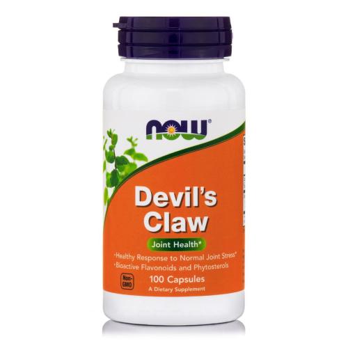 Now Foods Devil's Claw 500mg Συμπλήρωμα Διατροφής με Αντιφλεγμονώδεις Ιδιότητες, Ιδανικό για Μυϊκούς Πόνους 100 Caps