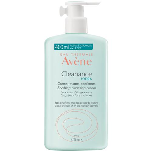 Avene Cleanance Hydra Creme Lavante Apaisante Καταπραϋντική Κρέμα Καθαρισμού Χωρίς Σαπούνι 400ml