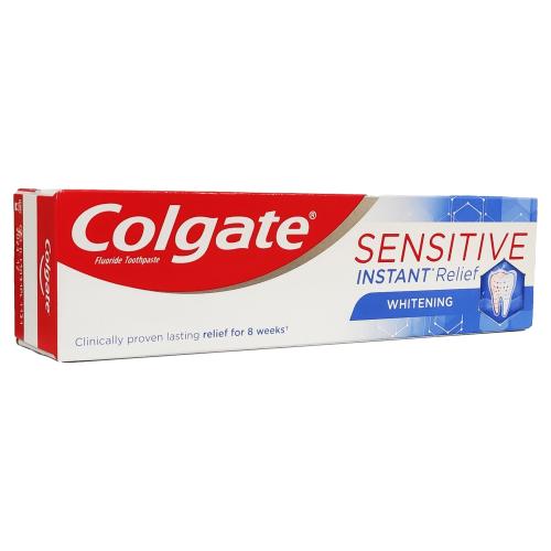 Colgate Sensitive Instant Relief Whitening Toothpaste Λευκαντική Οδοντόκρεμα για Άμεση Ανακούφιση των Ευαίσθητων 75ml