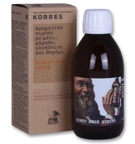 Korres Honey Base Syrup Αρωματικό Σιρόπι με Μέλι, Μάραθο, Γλυκάνικο & Θυμάρι 200ml