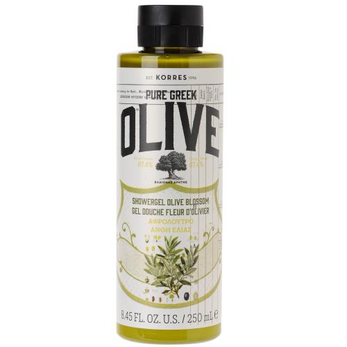 Korres Pure Greek Olive Shower Gel Olive Blossom Αφρόλουτρο με Τονωτικό Εκχύλισμα Από Άνθη Ελιάς 250ml