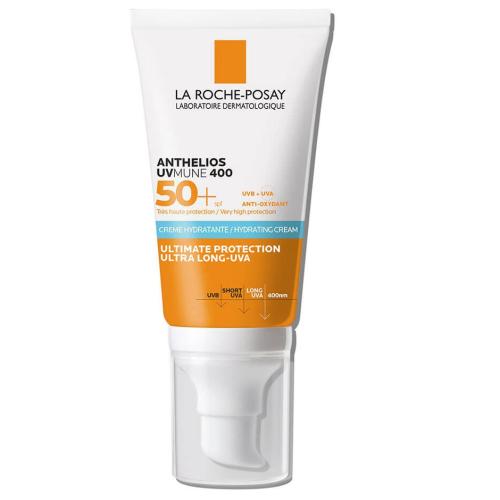 La Roche-Posay Anthelios UVMune 400 Hydrating Sun Cream Spf50+ Αντηλιακή Ενυδατική Κρέμα Προσώπου Πολύ Υψηλής Προστασίας με Άρωμα 50ml