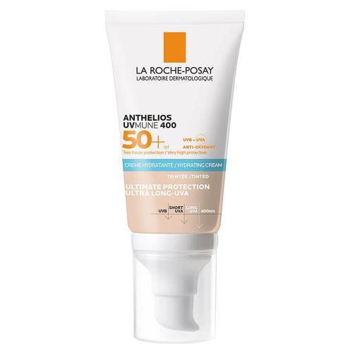La Roche-Posay Anthelios UVMune 400 Hydrating Tinted Sun Cream Spf50+ Αντηλιακή Ενυδατική Κρέμα Προσώπου Πολύ Υψηλής Προστασίας με Χρώμα 50ml