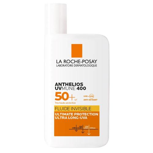 La Roche-Posay Anthelios UVMune 400 Spf50+ Invisible Fluide Λεπτόρρευστο Αντηλιακό Προσώπου Πολύ Υψηλής Αντηλιακής Προστασίας 50ml