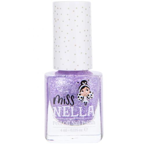 Miss Nella Peel Off Nail Glitter Polish Κωδ. 775-47 Παιδικό, μη Τοξικό Βερνίκι Glitter Νυχιών με Βάση το Νερό 4ml - Sparkly Zebra