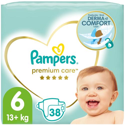 Pampers Premium Care No6 (13+kg) Πάνες 38 τεμάχια