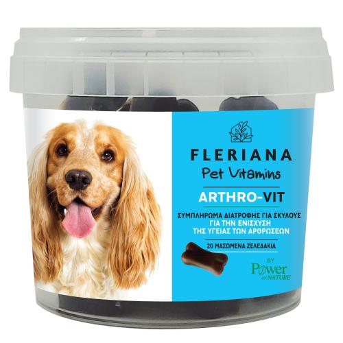 Power of Nature Fleriana Pet Vitamins Arthro-Vit Συμπλήρωμα Διατροφής για Σκύλους 20 Μασώμενα Ζελεδάκια