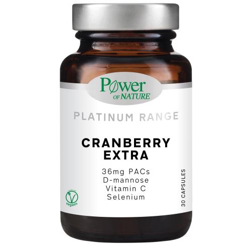 Power of Nature Platinum Range Cranberry Extra Συμπλήρωμα Διατροφής για τη Φυσιολογική Λειτουργία του Ανοσοποιητικού Συστήματος 30caps