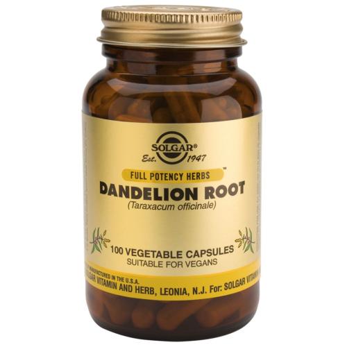Solgar Dandelion Root Συμπλήρωμα Διατροφής Κατάλληλο για την Αποτοξίνωση του Ήπατος & της Χοληδόχου Κύστεως 100 veg.caps