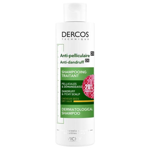 Vichy Dercos Shampoo Anti-Dandruff Dry Hair Αντιπυτιριδικό Σαμπουάν για Κανονικά - Ξηρά Μαλλιά 200ml promo -20%