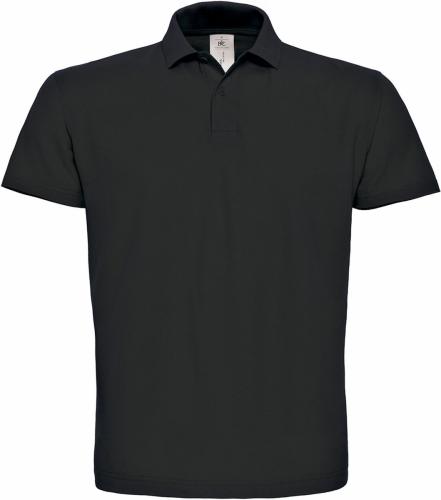 Ανδρική μπλούζα Polo Pique B & C ID.001 Black