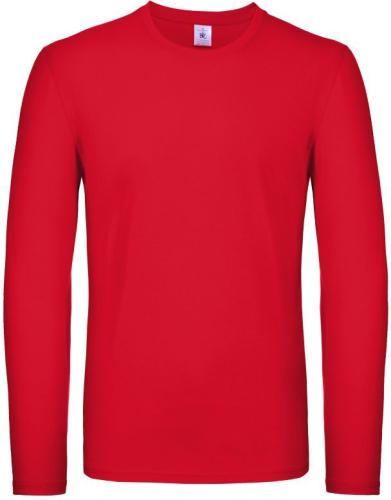 Ανδρικό μακρυμάνικο T- Shirt B & C TU05T Red