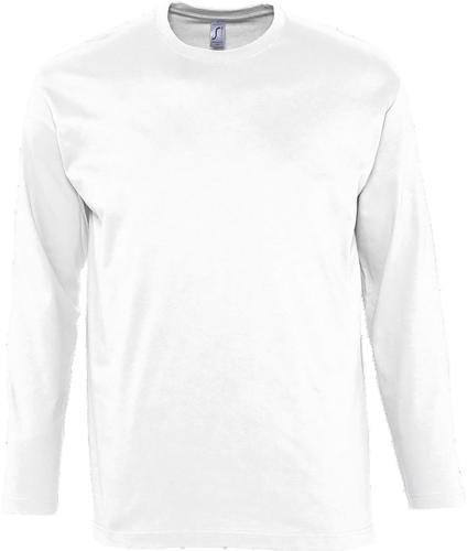 Ανδρικό μακρυμάνικο T-shirt Monarch SOLS 11420 White