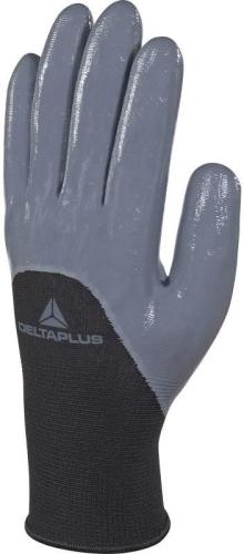Γάντια Πλεκτά με Επίστρωση Νιτριλίου Delta Plus VE715 Μαύρο/Γκρι