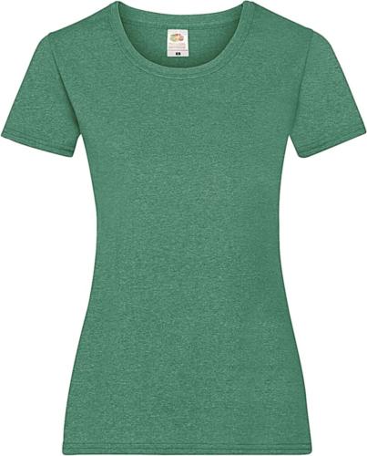 Lady-Fit Valueweight T Fruit of the Loom 61-372-0 Retro Heather Green