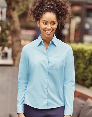 Μακρυμάνικο γυναικείο πουκάμισο Russell R-934F-0 Turquoise