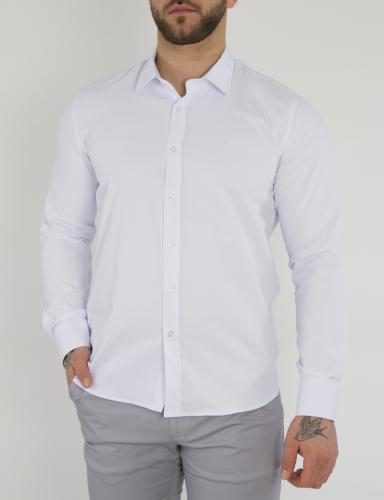 Ανδρικό λευκό πουκάμισο SL110