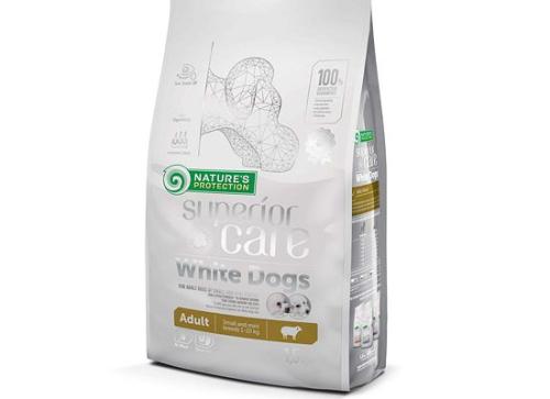 Nature's Protection SUPERIOR CARE -WHITE DOGS ADULT SMALL & MINI LAMB