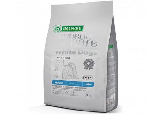 Nature's Protection WHITE DOG WITH HERRING ADULT SMALL BREED GRAIN FREE