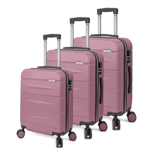 Βαλίτσες Σετ 3τμχ Πολυπροπυλενίου benzi ΒΖ5695/3 Pink (Υλικό: Πολυπροπυλένιο, Χρώμα: Ροζ) - benzi - BZ5695/3-pink