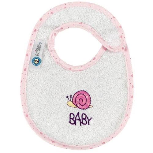 Σαλιάρα Αδιάβροχη Βαμβακερή Μικρή Baby Pink (Ύφασμα: Βαμβάκι 100%, Χρώμα: Ροζ) - Ο Κόσμος του Μωρού - 5205626191513