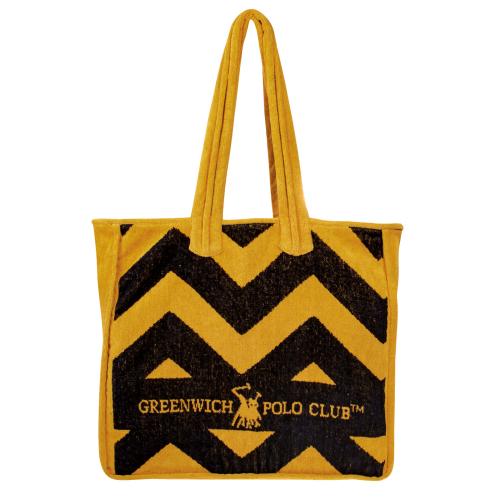 Τσάντα Θαλάσσης Βαμβακερή 42x45εκ. Essential 3650 Greenwich Polo Club (Ύφασμα: Βαμβάκι 100%, Χρώμα: Μαύρο) - Greenwich Polo Club - 268424503650