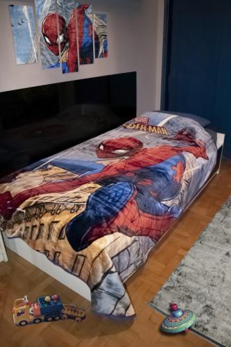 Κουβέρτα Βελουτέ Μονή 160x220εκ. Spiderman 511 Digital Print Disney Dimcol (Ύφασμα: Polyester) - Disney - 2520225605251199