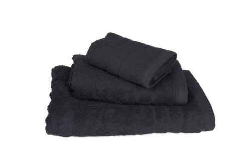 Πετσέτα Βαμβακερή Χειρός 30x50εκ. Black 7001419-12 (Ύφασμα: Βαμβάκι 100%, Χρώμα: Μαύρο, Μέγεθος: Χεριών ) - KOMVOS HOME - 7001419-12