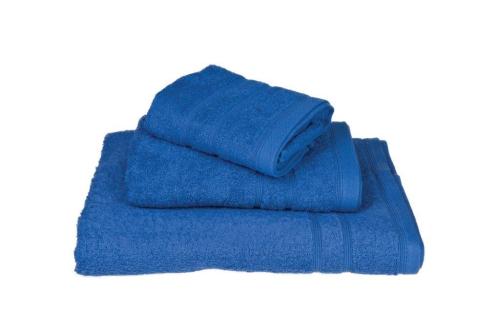 Πετσέτα Βαμβακερή Χειρός 30x50εκ. Blue 7001419-9 (Ύφασμα: Βαμβάκι 100%, Χρώμα: Μπλε, Μέγεθος: Χεριών ) - KOMVOS HOME - 7001419-9