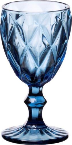 Σετ Ποτήρια Κρασιού 6τμχ Γυάλινα Kare Blue 220ml CRYSPO TRIO 52.701.54 (Υλικό: Γυαλί, Χρώμα: Μπλε, Μέγεθος: Κολωνάτο) - CRYSPO TRIO - 52.701.54