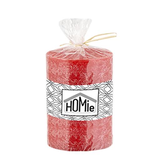 Κερί Αρωματικό Κορμός 7x10εκ. Homie 37-69-red - Homie - 37-69-red