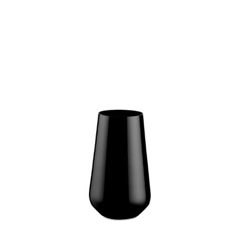 Σετ 6τμχ Ποτήρι Νερού Κρυστάλλινο 440ml Sandra 20-7 Capolavoro (Υλικό: Κρύσταλλο, Χρώμα: Μαύρο, Μέγεθος: Σωλήνας) - Capolavoro - 20-7