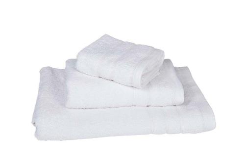 Πετσέτα Βαμβακερή Χειρός 30x50εκ. White 7001419-7 (Ύφασμα: Βαμβάκι 100%, Χρώμα: Λευκό, Μέγεθος: Χεριών ) - KOMVOS HOME - 7001419-7