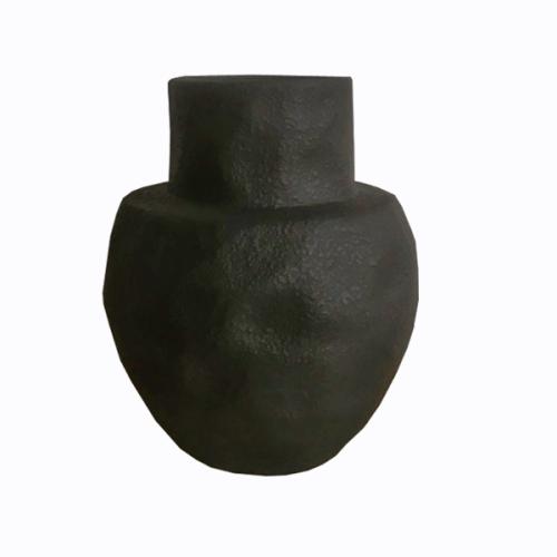 Βάζο Κεραμικό Μαύρο Art Et Lumiere Φ22,5x30εκ. 25014 (Υλικό: Κεραμικό, Χρώμα: Μαύρο) - Art Et Lumiere - lumiere_25014