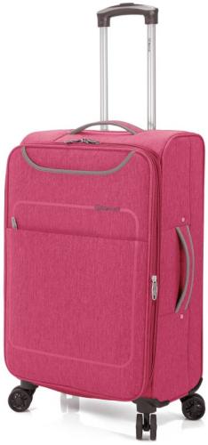 Βαλίτσα Μεσαία Τρόλευ με Ρόδες 40x23x60εκ. benzi 5661/60 Pink (Χρώμα: Ροζ) - benzi - ΒΖ5661/60-pink