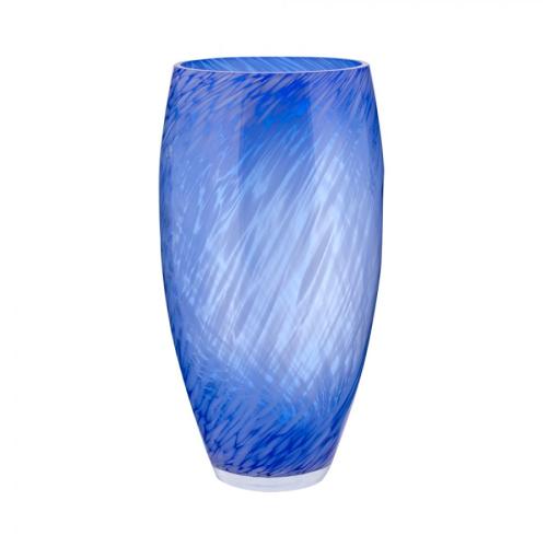 Βάζο Γυάλινο WM Collection 21x48εκ. N17317/D (Υλικό: Γυαλί, Χρώμα: Μπλε) - WM COLLECTION - N17317/D-blue