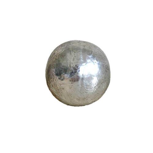 Διακοσμητική Μπάλα Κεραμική Ασημί Art Et Lumiere 10,5εκ. 10720 (Υλικό: Κεραμικό, Χρώμα: Ασημί ) - Art Et Lumiere - lumiere_10720