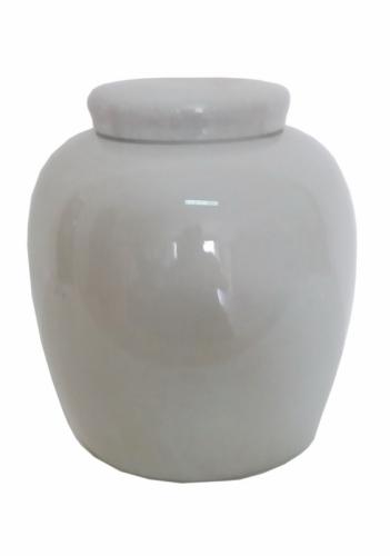 Διακοσμητικό Βάζο Με Καπάκι Κεραμικό-Πορσελάνης PAPSHOP 22x26εκ. CH18 (Υλικό: Κεραμικό, Χρώμα: Λευκό) - PAPADIMITRIOU INTERIOR PAPSHOP - CH18